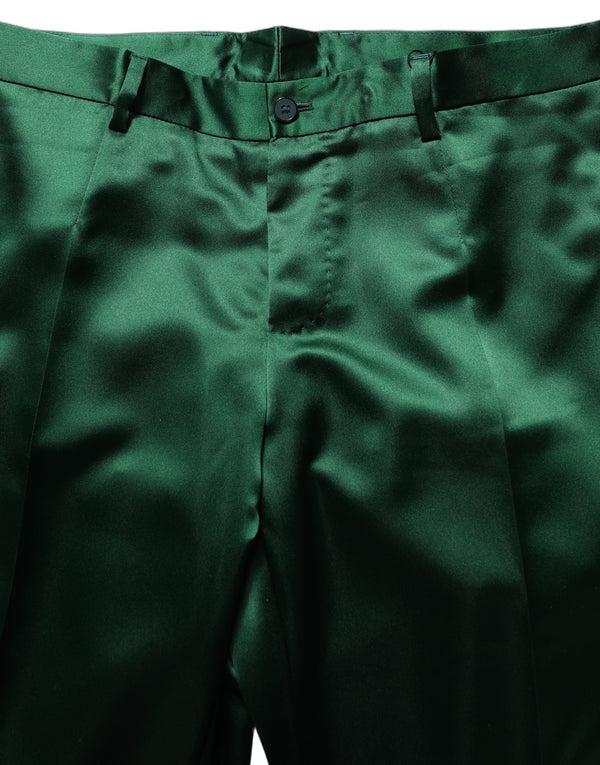 Dolce & Gabbana 100% Polyester trousers in green