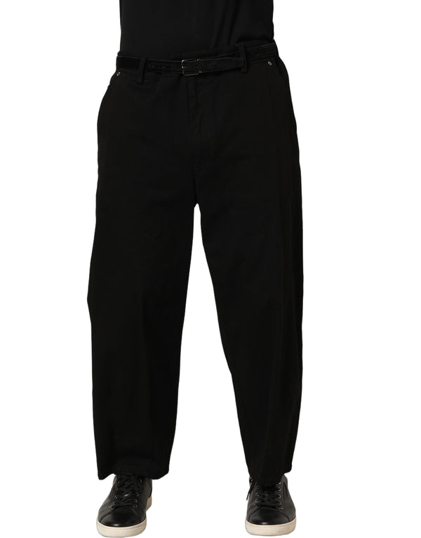 Dolce & Gabbana 100% Cotton trousers in black