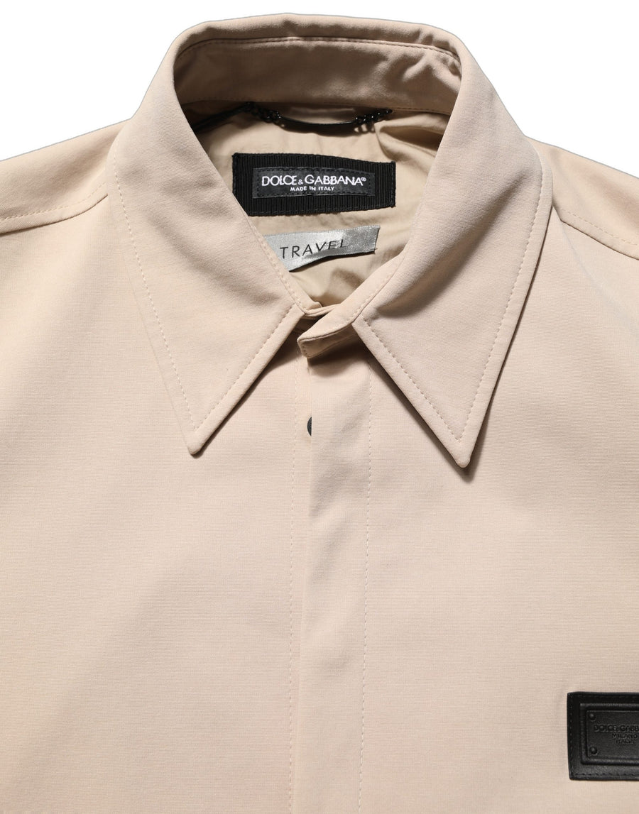 Dolce & Gabbana 50% Cotton overshirt in beige