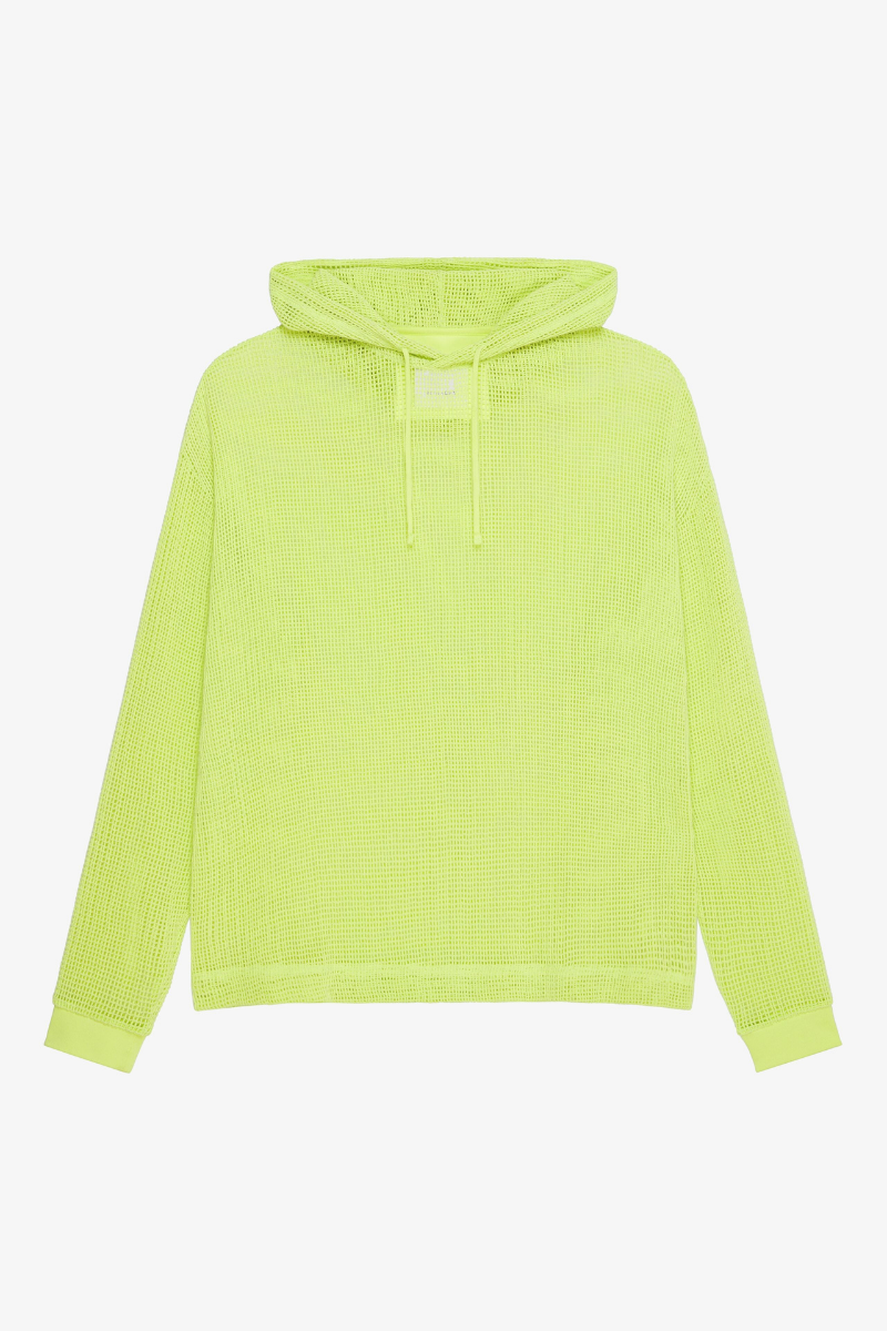 Givenchy Ultra Hoodie Tshirt Base_fluo Yellow Clothing