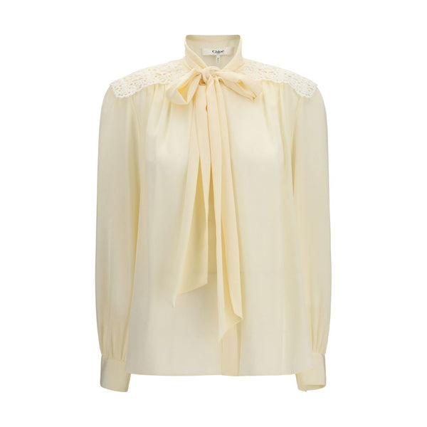 Chloé 100% Polyester blouse in beige