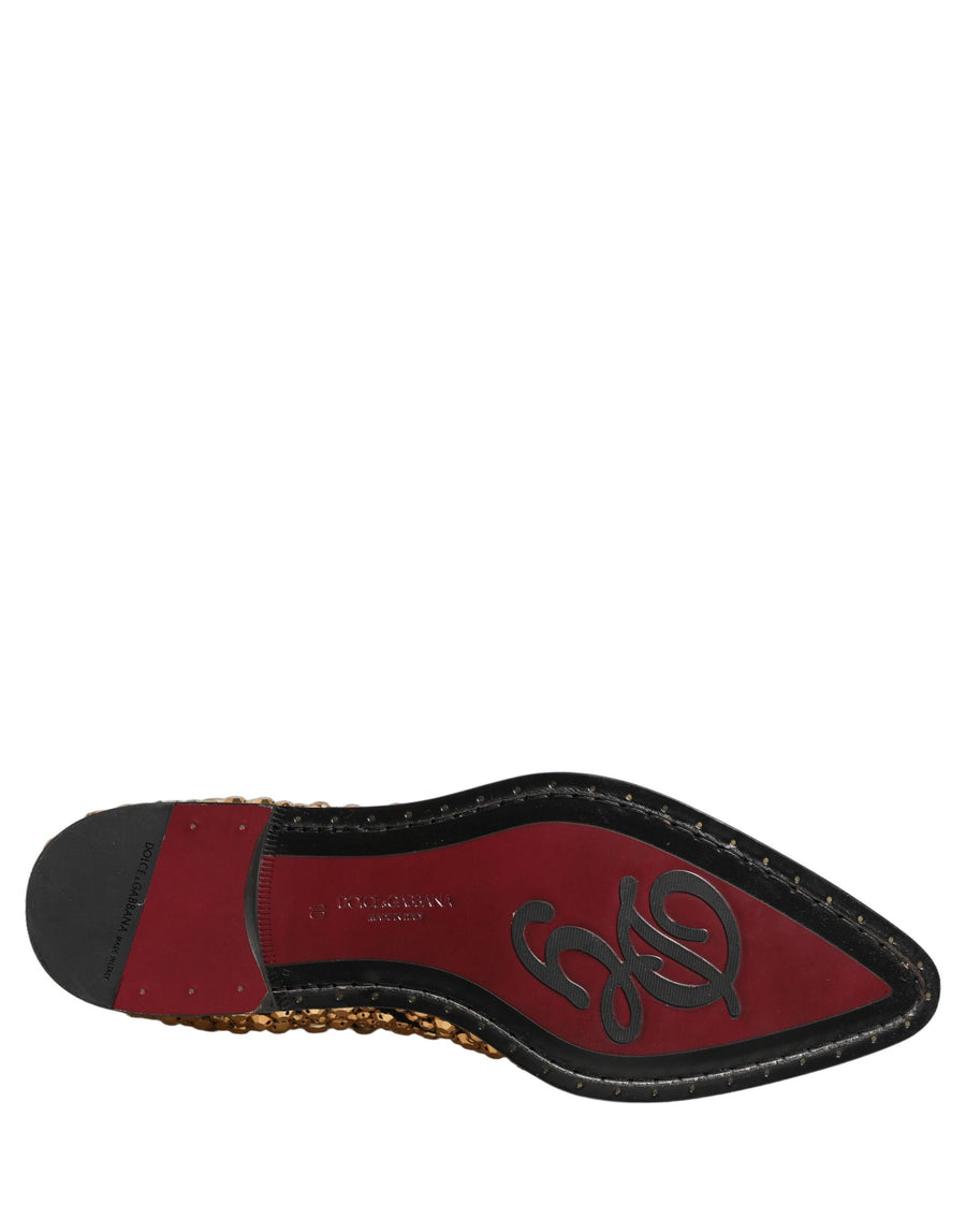 Dolce & Gabbana Leather boot in gold