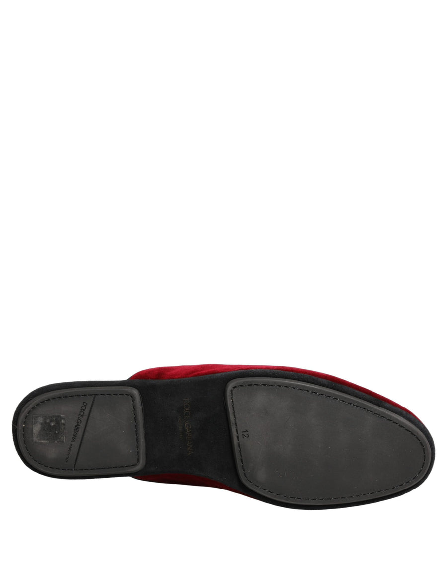 Dolce & Gabbana 100% Capra (Suede) slipper in red
