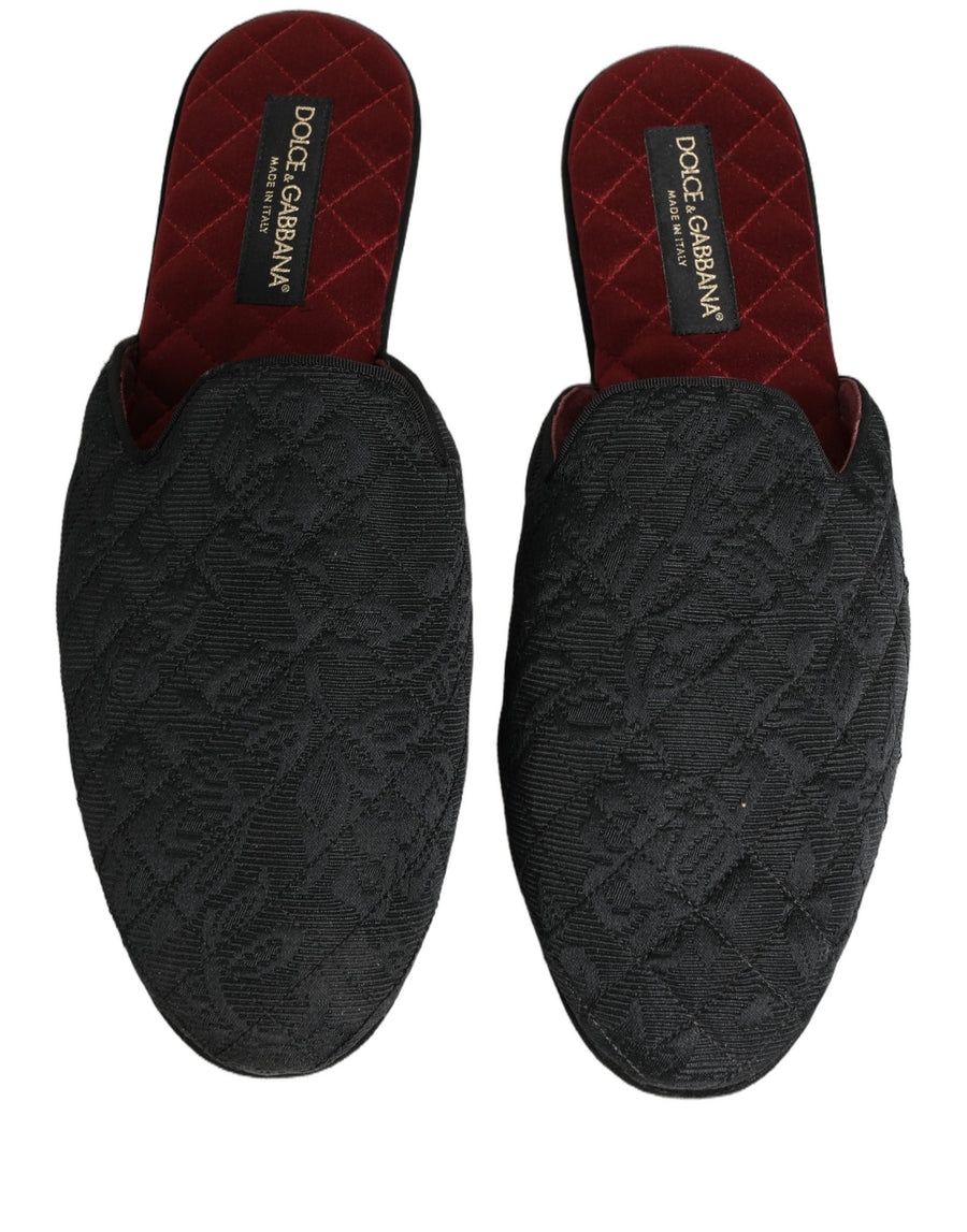 Dolce & Gabbana 100% Capra (Suede) slipper in black