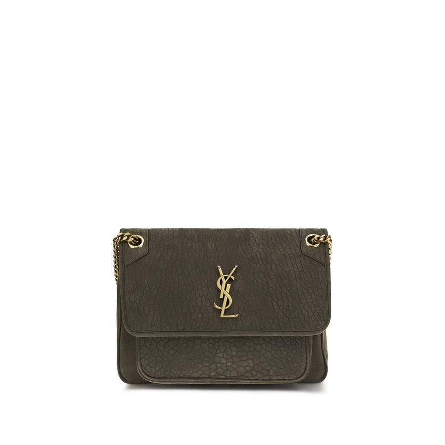 Saint Laurent 100% Lamb Ovis Aries shoulder bag in gray