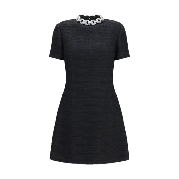 Valentino 46% Cotton dress in black