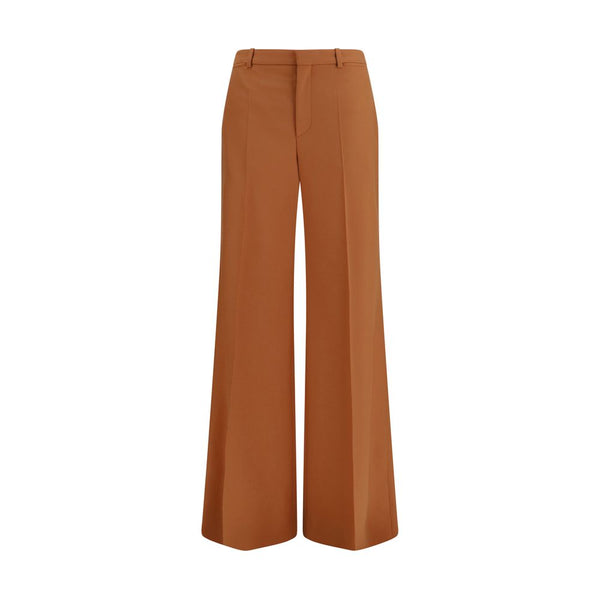 Chloé 100% Cotton trousers in orange