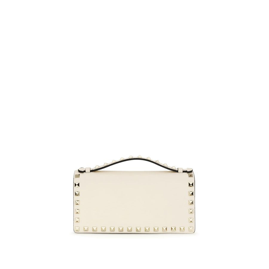 Valentino Garavani 100% Calf Leather Bos Taurus wallet in beige