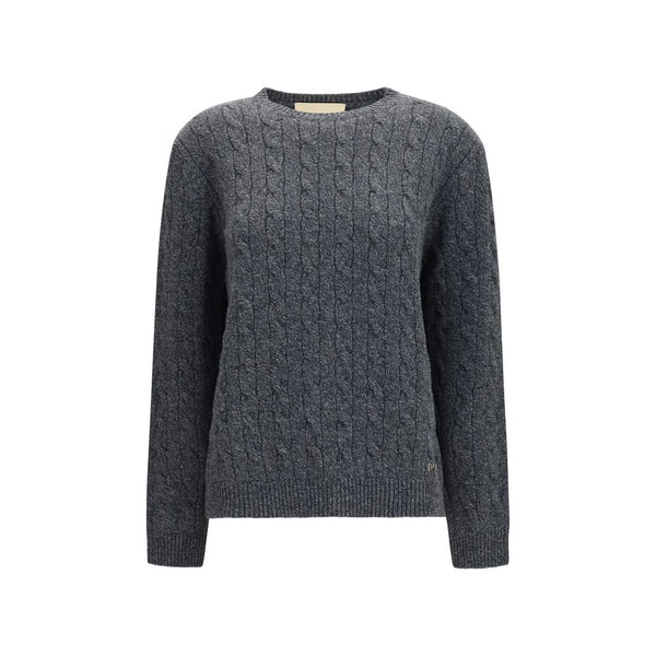 Valentino 100% Merino Wool Ovis Aries sweater in gray