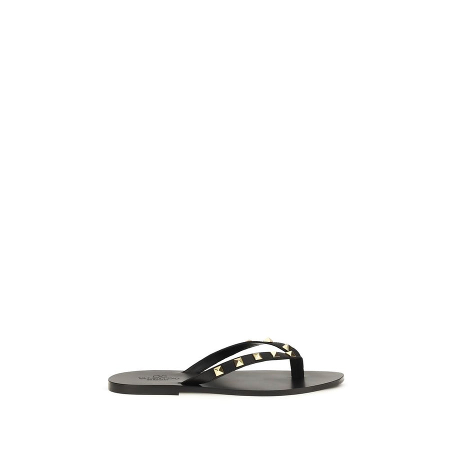 Valentino Garavani 100% Calf Leather Bos Taurus sandals in black