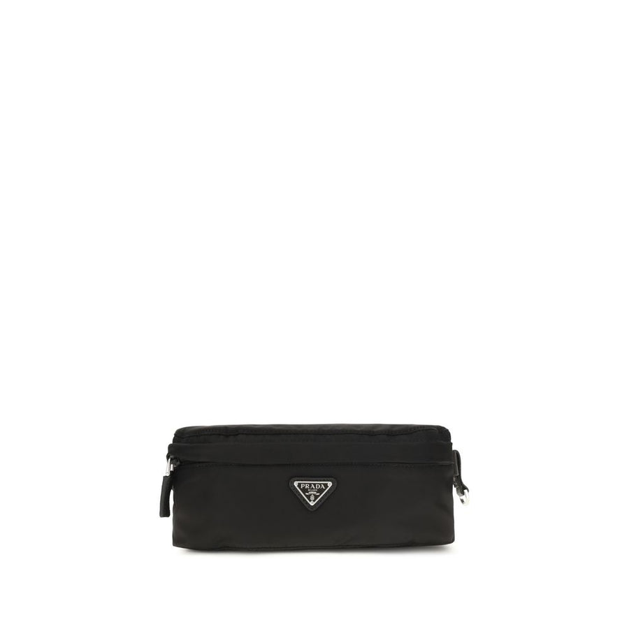 Prada 100% Recycled Polyamide belt bag in black