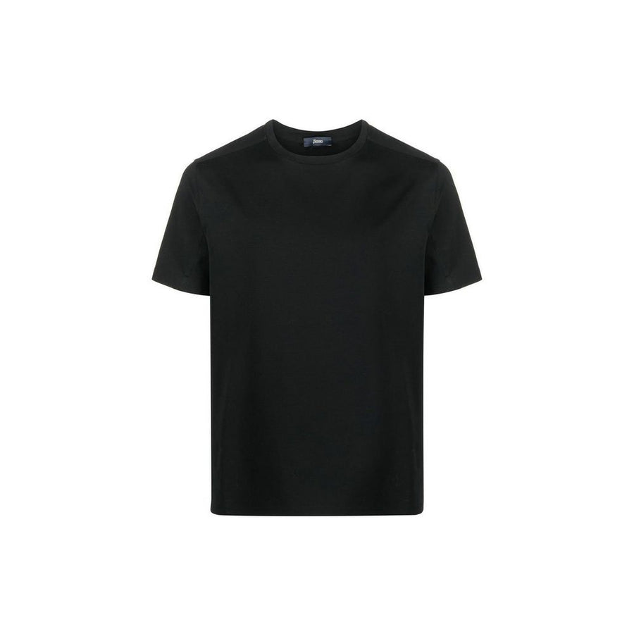 Herno 92% Cotton t-shirt in black