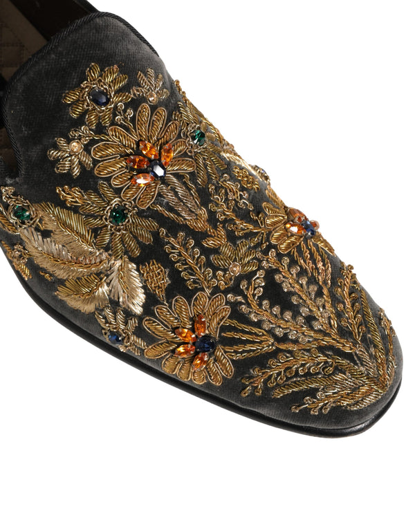 Dolce & Gabbana Velvet loafer in black