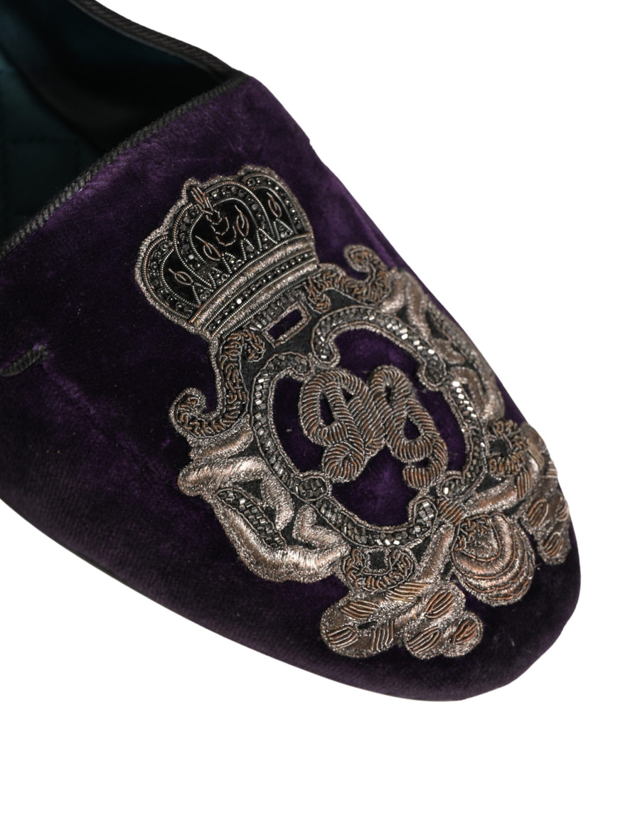 Dolce & Gabbana Leather loafer in purple