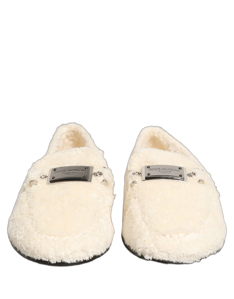 Dolce & Gabbana 100% Cotton loafer in white