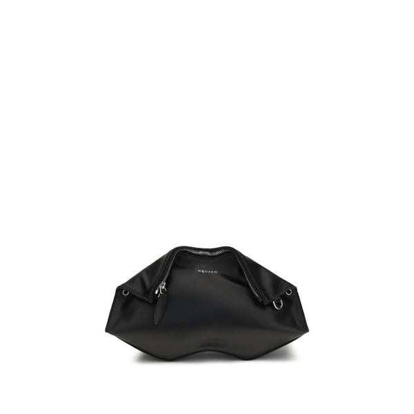 Alexander McQueen 100% Calf Leather Bos Taurus clutch in black