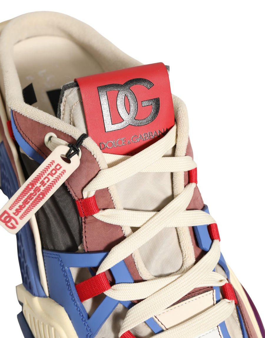 Dolce & Gabbana 60% Nylon 10% Viscose 10% Lamb 20% Calfskin sneaker in multicolor
