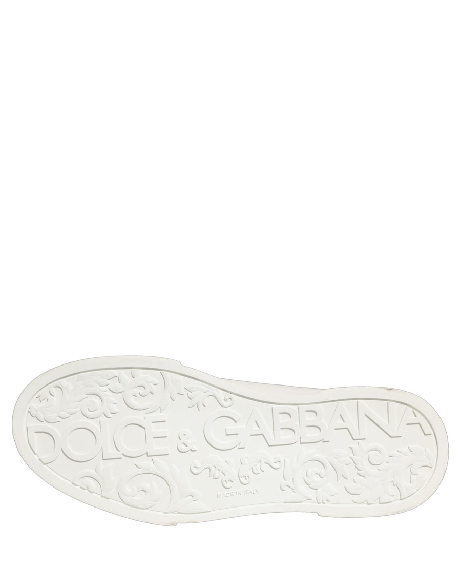 Dolce & Gabbana 100% Calf Leather sneaker in white