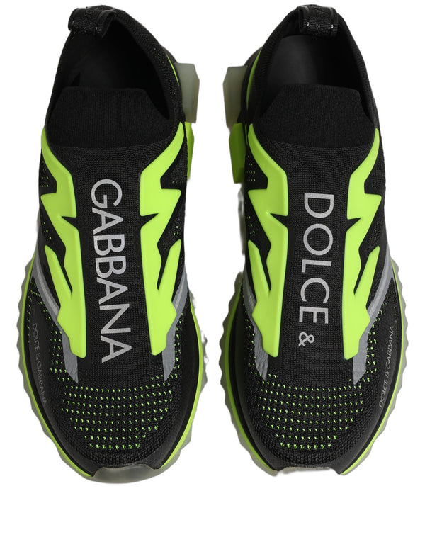 Dolce & Gabbana 90% Polyester 10% Viscose sneaker in black