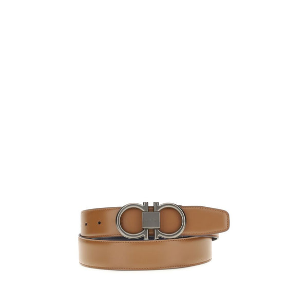 Ferragamo 100% Calf Leather Bos Taurus belt in beige
