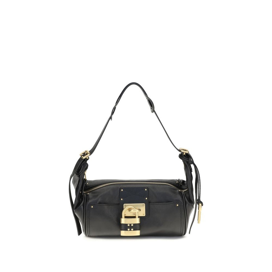 Chloé 100% Calf Leather Bos Taurus shoulder bag in black