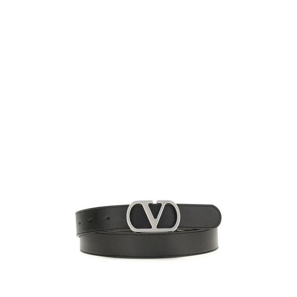Valentino Garavani 100% Calf Leather Bos Taurus belt in black