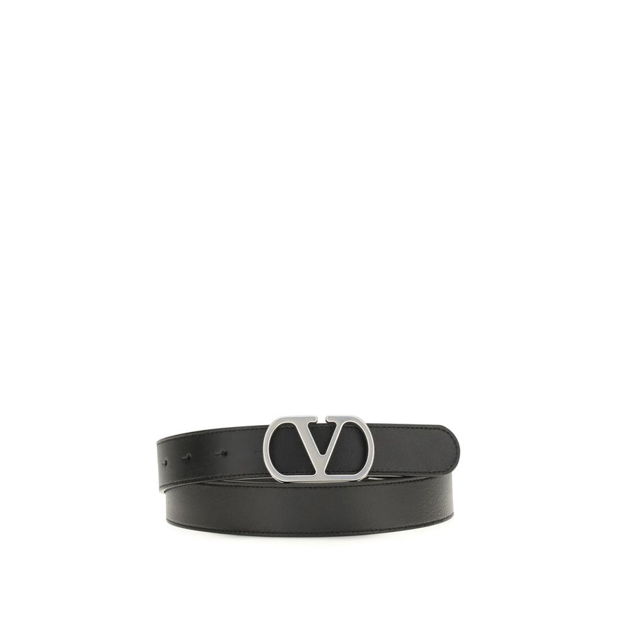 Valentino Garavani 100% Calf Leather Bos Taurus belt in black