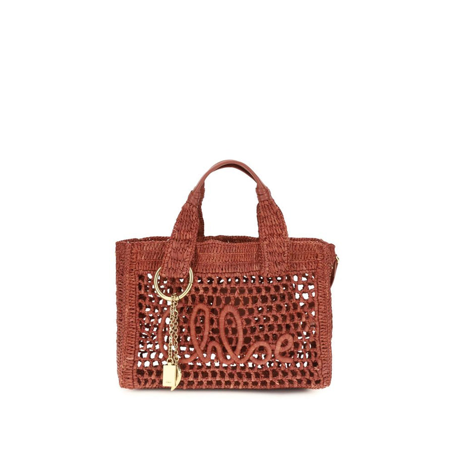 Chloé 100% Raffia shoulder bag in multicolor