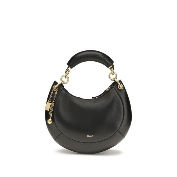 Chloé 100% Calf Leather Bos Taurus shoulder bag in black