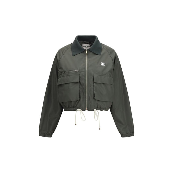 Miu Miu 100% Polyester jacket in gray