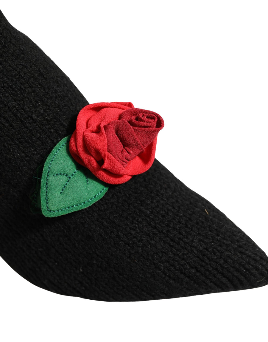 Dolce & Gabbana 20% Nylon heel boot in black