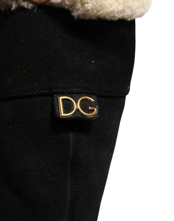 Dolce & Gabbana 100% Calf Leather boot in black