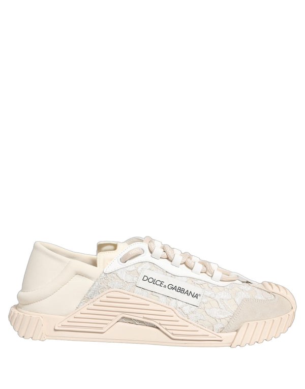 Dolce & Gabbana 43% Nylon 21% Leather 20% Viscose 10% Acrylic 5% Cotton 1% PVC sneaker in white