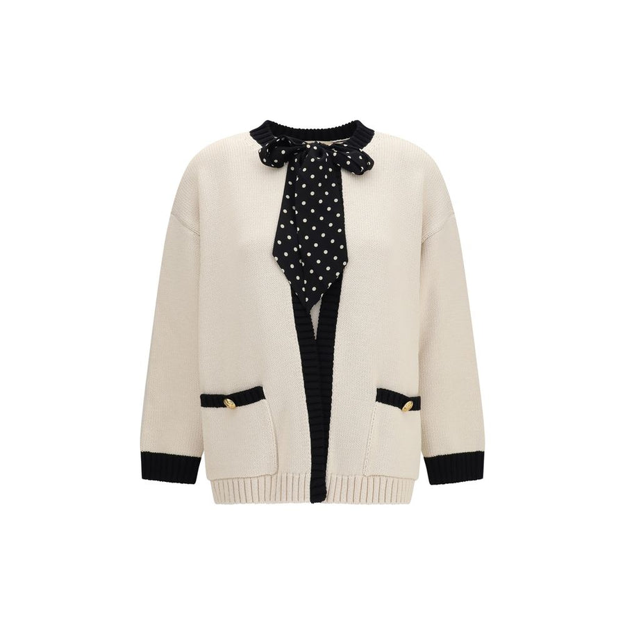 Valentino 91% Cotton cardigan in beige