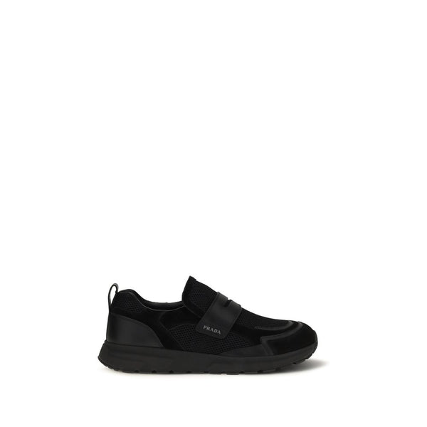 Prada UPPER 100% Calf Leather Bos Taurus SOLE 100% Rubber sneaker in black