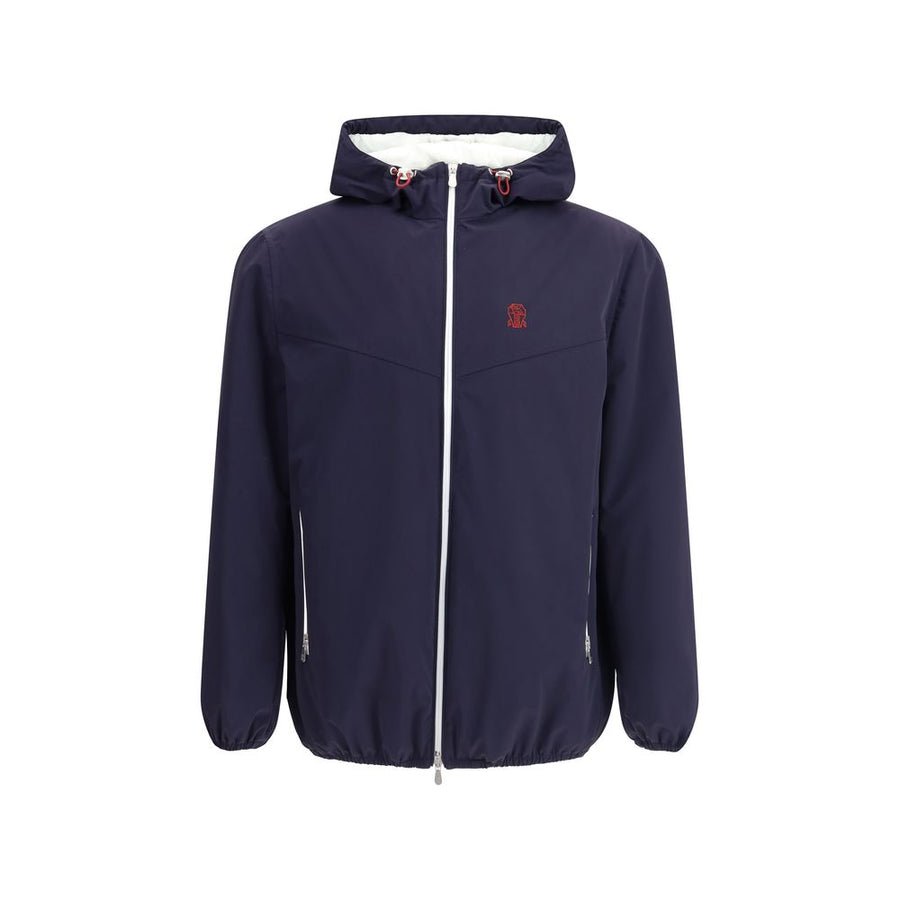 Brunello Cucinelli 100% Nylon jacket in navy