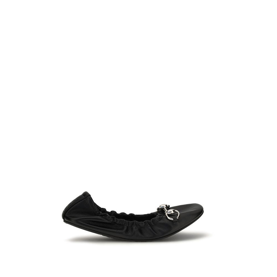 Gucci Upper 100% Calf Leather (Bos Taurus) ballet flat in black