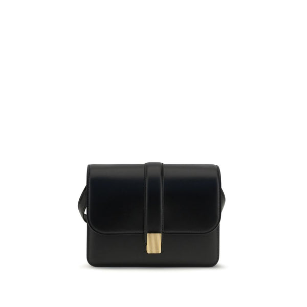Khaite 100% Calf Leather Bos Taurus shoulder bag in black