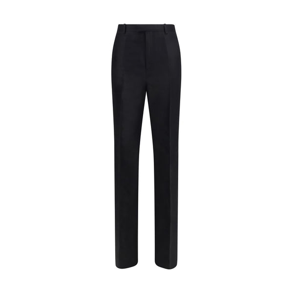Gucci 100% Silk trousers in black