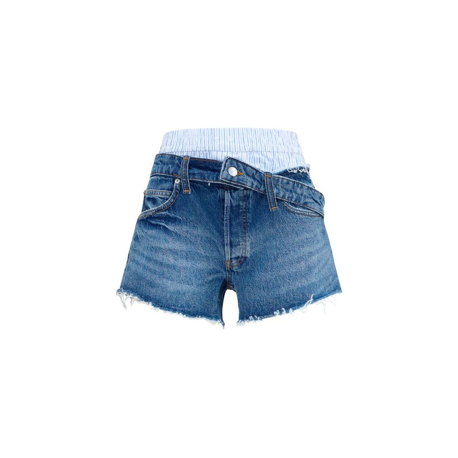 Alexander Wang 100% Cotton bermuda shorts in blue