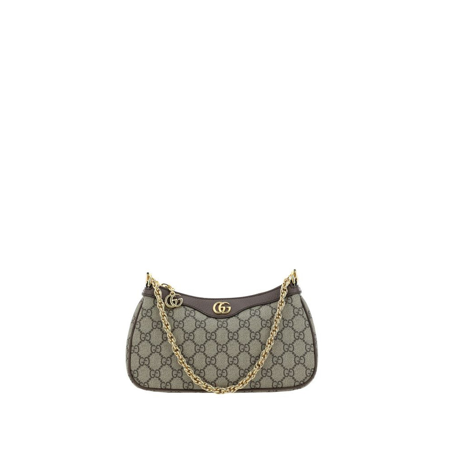 Gucci 20% Cotton shoulder bag in brown