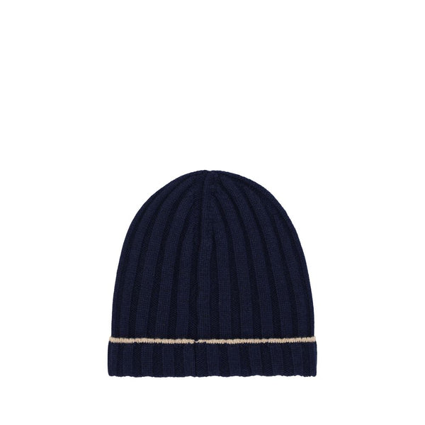 Brunello Cucinelli BRM2240900CU715BB 100% Cashmere (Kashmir/Capra Hircus) beanie in navy