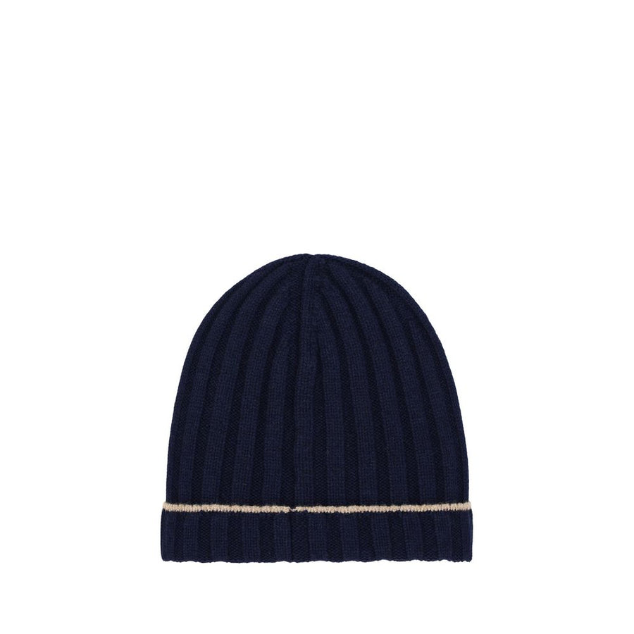 Brunello Cucinelli BRM2240900CU715BB 100% Cashmere (Kashmir/Capra Hircus) beanie in navy