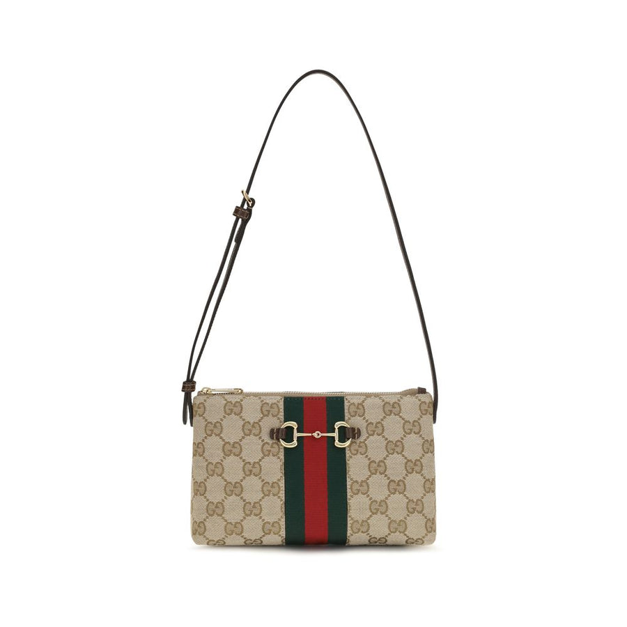 Gucci 52% Polyester shoulder bag in beige