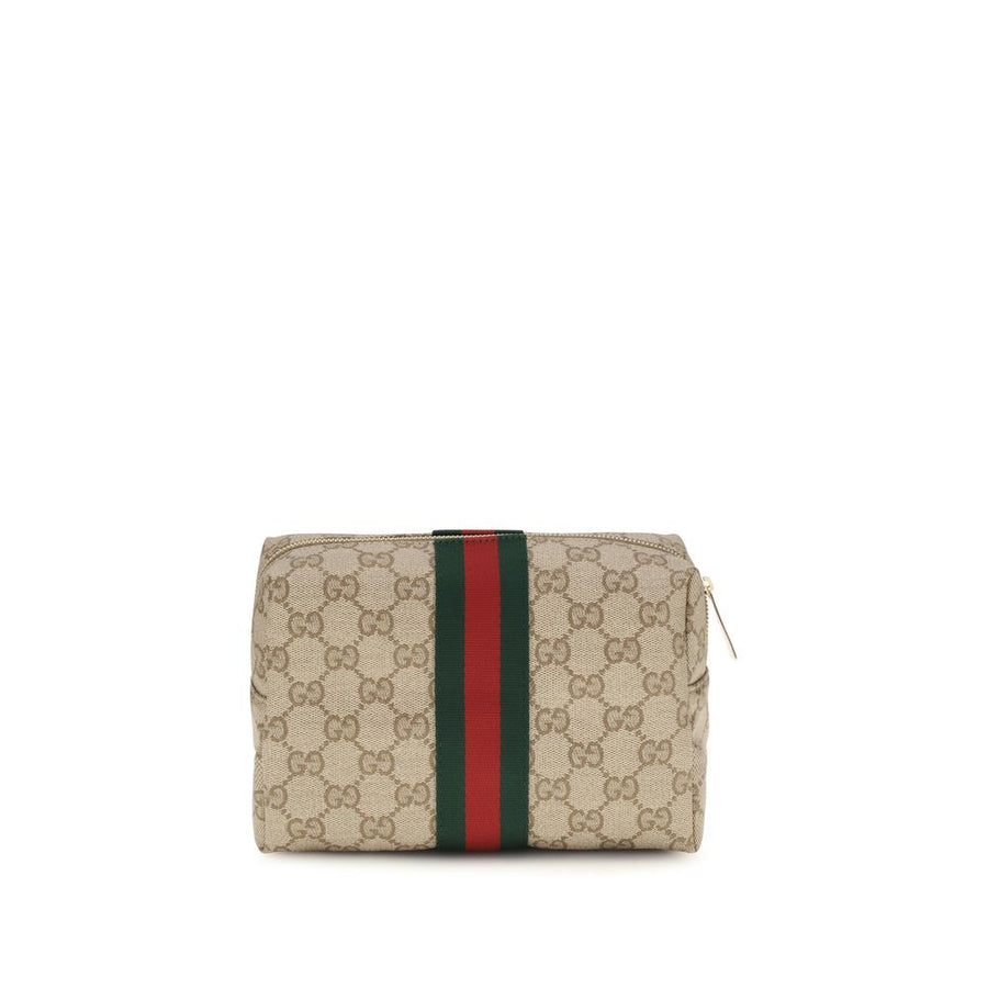 Gucci 45% Cotton travel wallet in beige
