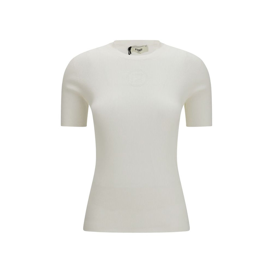 Fendi 100% Cotton sweater in white