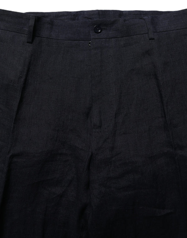 Dolce & Gabbana 100% Linen trousers in black