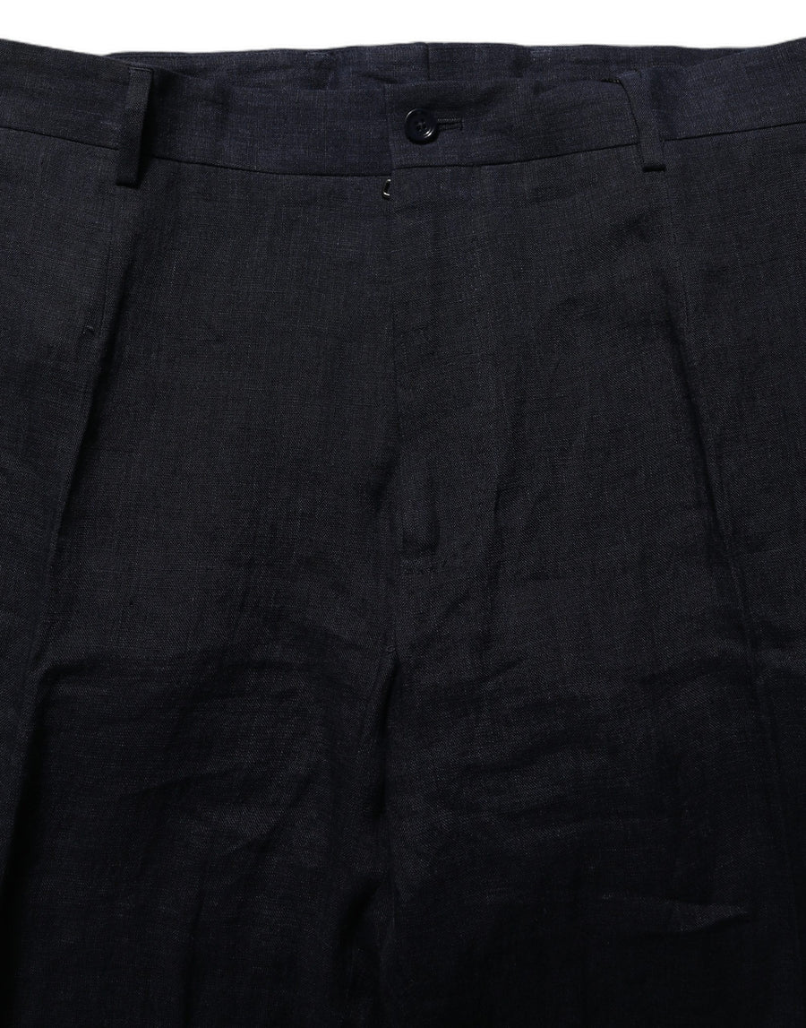 Dolce & Gabbana 100% Linen trousers in black