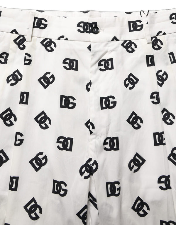 Dolce & Gabbana 100% Cotton trousers in white