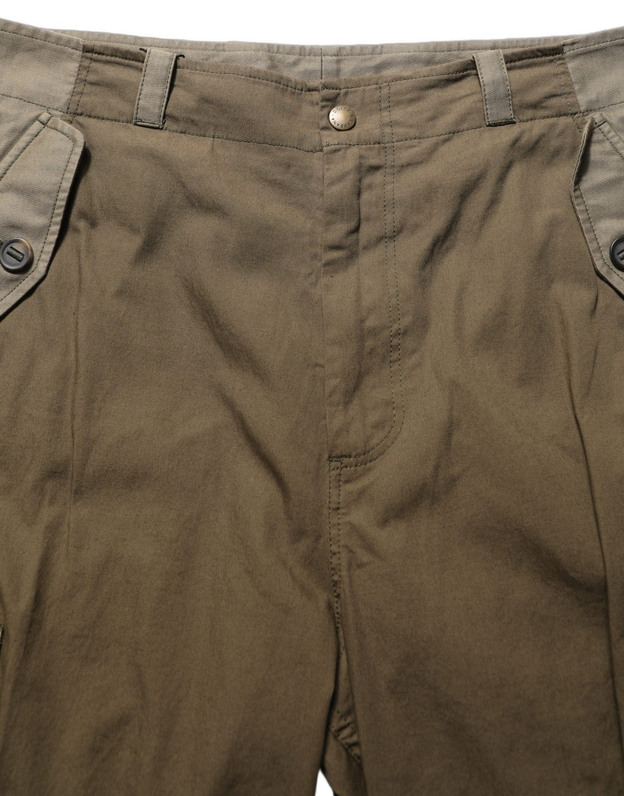Dolce & Gabbana 99% Cotton 1% Elastane cargo pants in brown